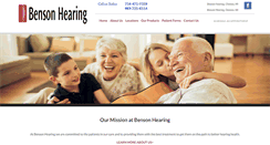 Desktop Screenshot of bensonhearing.com